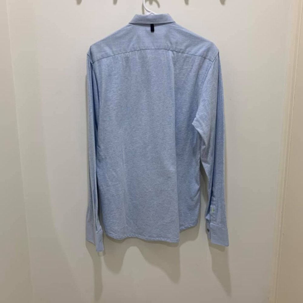 Blue Button Down - Picture 3 of 3